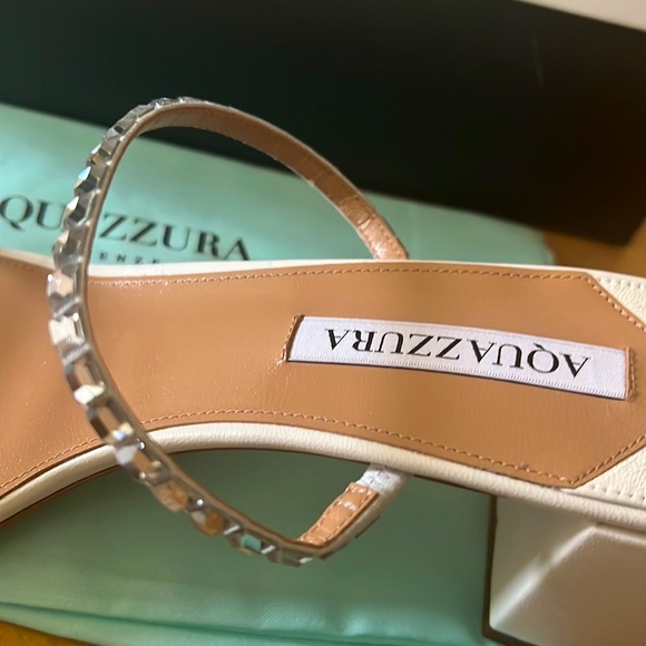 NEW Aquazzura Midnight Sandal 50, Size 41.5 - Picture 6 of 7